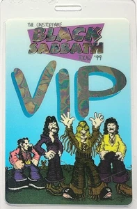 BLACK SABBATH - PASE BACKSTAGE LAMINADO 1999 - LÁMINA REFLECTANTE - OZZY OSBOURNE - Imagen 1 de 3