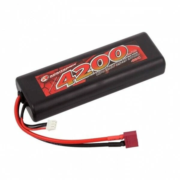 Robitronic Batteria LIPO 4200Mah Stick 7,4v Deans x Cassetta Avviamento - R05232 - Immagine 1 di 1