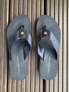 Tommy Hilfiger Flipflops Sandale Zehentrenner, blau rot weiß, wie neu - Bild 1 von 6