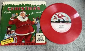 Peter Pan RED Records CHRISTMAS CAROLS for everyone 7" 78rpm 1950 - Picture 1 of 2