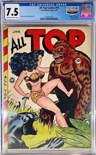 ⭐️All Top Comics #15 CGC 7.5 VF+, 1949 Pedigree Phantom Lady & Rulah,Feed Store