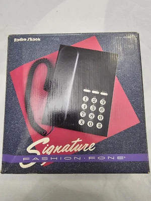Nuevo Teléfono Radio Shack 43-822 Signature Fashion-Fone Negro Foto 1 de 4
