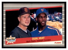 1989 Fleer #635 MARK DAVIS / DWIGHT GOODEN SSS ~E5B