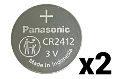 2 DOIS PANASONIC CR2412 GRANEL CR 2412 3V BATERIA DE CÉLULA DE MOEDA DE LÍTIO VALIDADE 2033 - Imagem 1 de 4