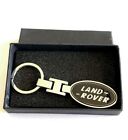 Land SILVER and BLACK Key Chain Key Ring Stainless Steel in a Black Box Rover