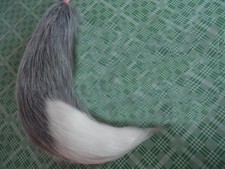 All-match Anime Wolf Fox Plush Gray Tail Ear Cosplay Costume Party Dress Up Prop