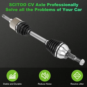For Lincoln MKZ 2013 Ford Escape 2013-2019 2.0L Turbocharged Front Left CV Axle - Picture 1 of 9