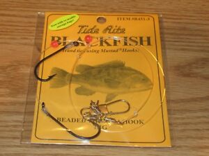 24 Blackfish tautogue Noir Pêche Rigs TIDE RITE R451-5 en perles Virginie 2 Crochet Rig