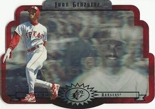 1996 SPx #58 Juan Gonzalez Texas Rangers