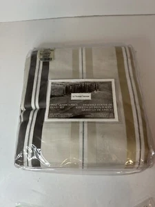Set copripiumino NIOP Le Telerie Toscane Elegance a righe Quenn 3 pezzi - Foto 1 di 4