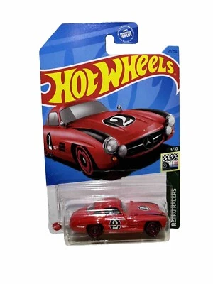 2023 HOT WHEELS #27 - Mercedes Benz 300SL (Red #3 Retro Racers -Long Card) HW6 - Image 1 of 4