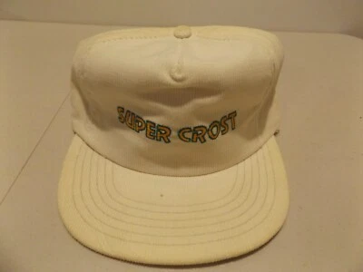 De colección--SUPER CROST, Cordoroy Sombrero-Gorra Correa Ajustable Trasera Foto 1 de 4