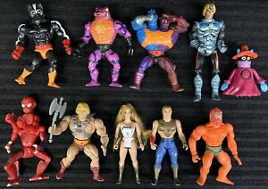Vintage MOTU He-Man Masters of the Universe 1980’s Set Of 10 Figures -SOLD AS-IS
