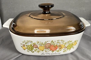 Seltene Vintage Corning Ware La Marjolaine 2 Quart A-2-B Schale mit A-9-C braunem Deckel - Bild 1 von 9