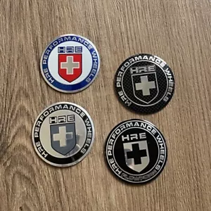4pcs 45 56 60 65mm Wheel hub cap sticker for HRE Hub center cover Hubcap emblem - Picture 1 of 21