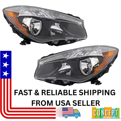 Juego de pares de faros halógenos CAPA para Mercedes-Benz CLA250/CLA45 AMG 2014-2019 Foto 1 de 4