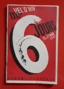 CYCLISME RARE PROGRAMME DES 6 JOURS DE PARIS AU VEL D'HIV 23 au 29 Mars 1949 - Imagen 1 de 10