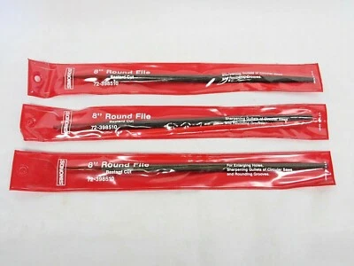 Simonds 8" Round File Bastard Cut 72-398510 Lot of 3 NOS Made in USA - Image 1 of 4