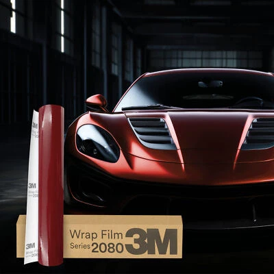 3M Wrap Film Series 2080 Car Wrapping Folie 30x152cm G203 Gloss Red Metallic - Bild 1 von 4