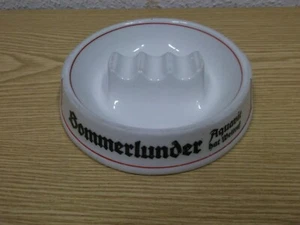 50s 60s Ashtray Bommerlunder Aquavit Stammtisch Ceramic Advertising Vintage - Picture 1 of 5