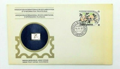 Grecia Lingotto Argento Ed. Limitata Busta Da Primo Giorno Sport Olympic - Immagine 1 di 4