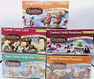 Celestial Seasonings Holiday Tea Variety Pack 18 Count Tea Bags Each. LOT OF 5 - Picture 1 of 11