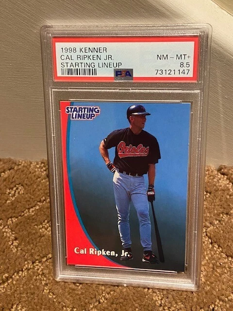 1998 Kenner Starting Lineup Cal Ripken Jr. PSA 8.5 Card LOW POP NEWCASE - Image 1 of 1