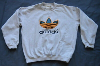 Pull ADIDAS vintage rétro sweat oldschool pull années 90 sweater S/M - Photo 1/2