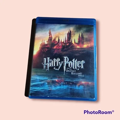 Harry Potter and The Deathly Hallows Part 2 Blu-ray 4 Disc Set VG Condition - Image 1 of 2