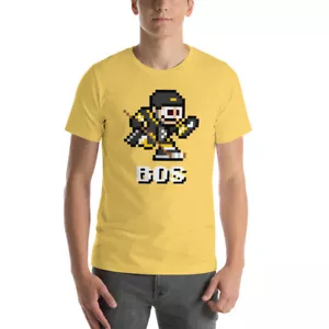 Maglietta Boston Bruins NES Hockey Team 8 bit vintage Nintendo T-shirt retrò - Foto 1 di 10