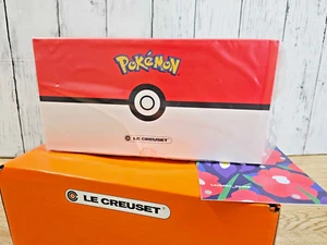 Le Creuset Pokemon Collection Mini Cocotte 250ml Pikachu Eevee Set Limited Japan - Picture 1 of 12