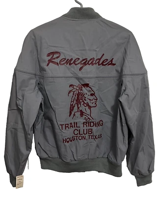 RENEGADES TRAIL RIDING CLUB Houston Texas Hombres Chaqueta con Cremallera M Hill Archer NUEVA ETIQUETA Foto 1 de 4