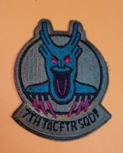 USAF 7. TAKTISCHER FIGHTER SQUADRON AUFNÄHER NEU - Bild 1 von 2