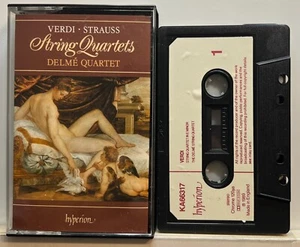 Verdi, Strauss, Delmé Quartet : String Quartets (Cassette Tape Hyperion) *VG* - Picture 1 of 2