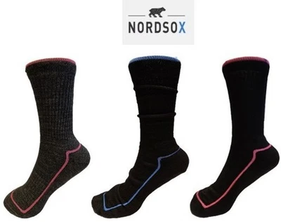 2-6 Paar Thermo Merino Wolle Nordsox 41-45 Outdoor Wandersocken Trekking  unisex - Bild 1 von 4