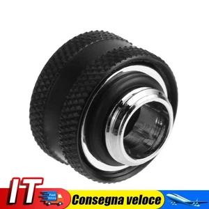 G1/4 Thread Rigid Tube 14mm Hard Tube Extender for PC Water Cooling(Black) - Afbeelding 1 van 9