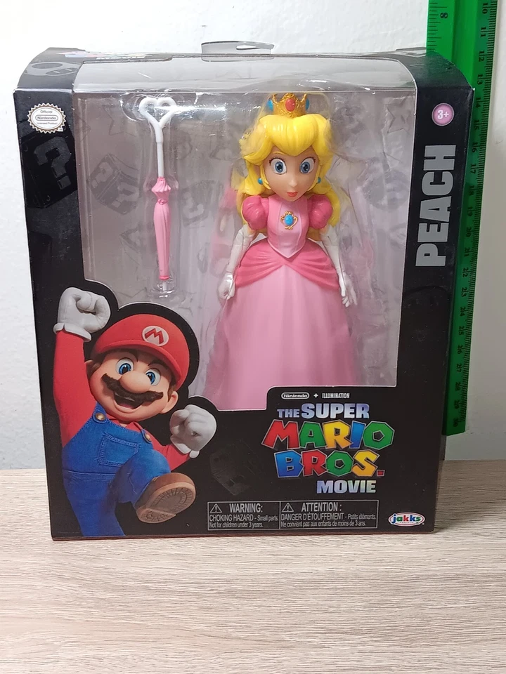 *FRETE GRÁTIS* 5" PRINCESS PEACH Super Mario Bros Movie World of Nintendo Jakks - Imagem 1 de 4