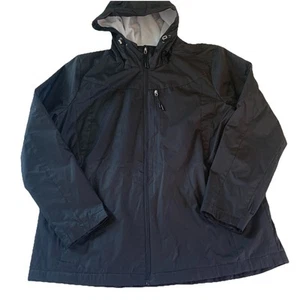 Giacca a vento nera da donna ZeroXposur con cappuccio antipioggia taglia XL tasche - Foto 1 di 17