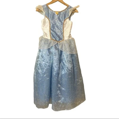 Disney Cinderella Blue Dress Costume Girls Sz 10/12 - Image 1 of 4