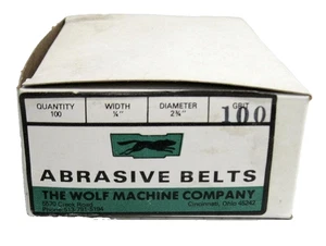 Cinturones abrasivos de grano WOLF 100 genuinos para máquina de corte de tela de cuchillo recto - Imagen 1 de 4
