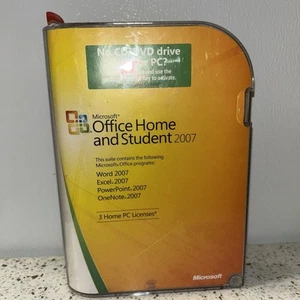 Microsoft Office Student 2007 Word Excel PowerPoint OneNote CHARITY NO LICENSE - Afbeelding 1 van 8