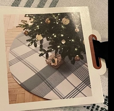 46”-58” Rustic Plaid Woven Christmas Tree Skirt - Hearth & Hand™ with Magnolia - Image 1 of 4