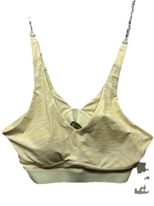 Fabletics The All Day Every Day Bra II Yellow Animal Print Women’s Size 3X - Picture 1 of 8