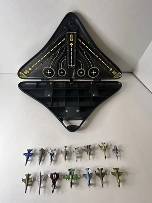 IMPERIAL 1989 Micro Machines Stealth Bomber Case w 15 Airplanes - Image 1 of 4