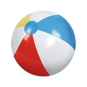Northlight 16" Multi-Color 6 Panel Inflatable Beach Ball - Picture 1 of 3