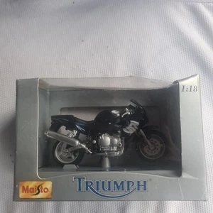 Maisto Triumph Sprint RS Motorcycle Metallic Dark Blue MIB SEALED 1:18 - Picture 1 of 6