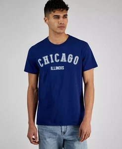 And Now This Men's Chicago Graphic T-Shirt in Blue Depths-Size Small - Picture 1 of 4