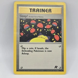 ¡Dormir! (Rocket's Secret Machine) 79/82 Team Rocket Pokemon Juego de cartas coleccionables de colección - Imagen 1 de 2
