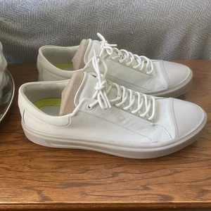 Ecco Hombres Flexure T Cap Zapatilla Baja Cuero Zapatos Sombra Blanco 45 EE. UU. 11 - 11.5 - Imagen 1 de 6