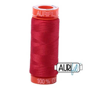 3 Pack - Aurifil 50wt Cotton Small Spool Thread-Red - 5A00319H-1H2Y7 - Picture 1 of 1